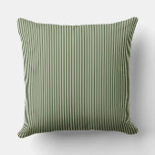 Vert rayé coussin Forrest Green (Verso)