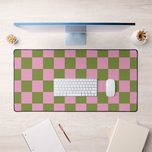 Vert rose À damiers En vichy Motif (Bureau 1)