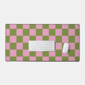 Vert rose À damiers En vichy Motif (Clavier et souris)