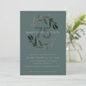 VERT ROSE FOLIAGE WREATH TOUT ÂGE 75 CARTE D'ANNIV (Debout devant)