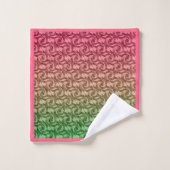 Vert rose gradient (Gant de toilette)