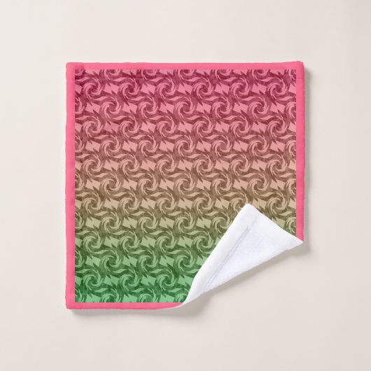 Vert rose gradient (Gant de toilette)