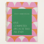 Vert rose moderne amour géométrique entièrement ca<br><div class="desc">La typographie élégante géométrique et rose moderne aime complètement parce que tout cela met fin au cadeau moderne girly pour lui. Idéal anniversaire, anniversaire, mariage, jour des valentines, jour de la mère ou cadeau de fête des pères.</div>