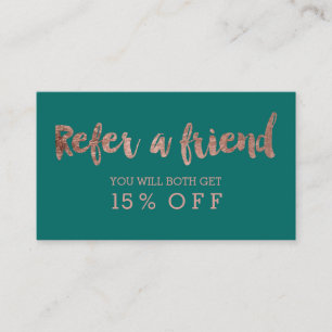 Vert rose moderne de typographie d'or de carte de