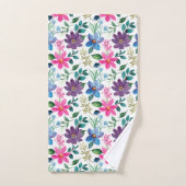 Vert rose pâle Pink Rose Motif Floral rose (Serviette à main)