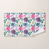 Vert rose pâle Pink Rose Motif Floral rose (Serviette à main)