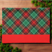 Vert Rouge Vacances Plaid Red Bordures Serviette d