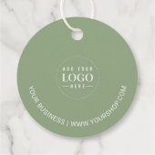 Vert sage | Étiquette Cartes, Emballage artisanal (Dos)