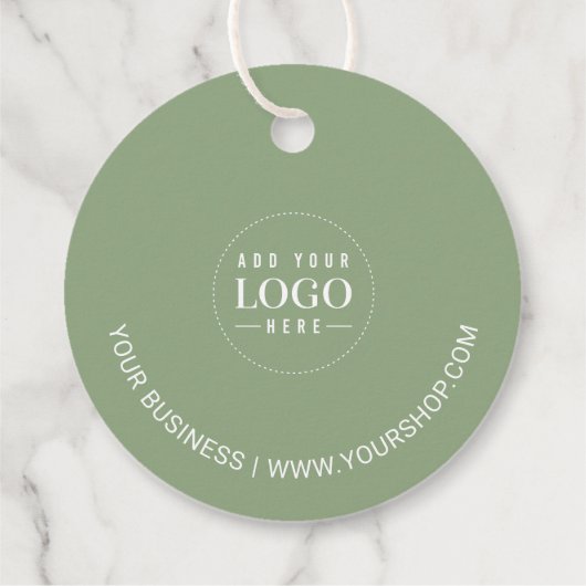 Vert sage | Étiquette Cartes, Emballage artisanal (Dos)