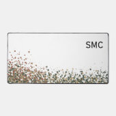 Vert sauge et monogramme abstrait en points de ter (Recto)