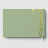 Vert sauge Feuilles Botaniques Baby Shower de Mari (Verso)