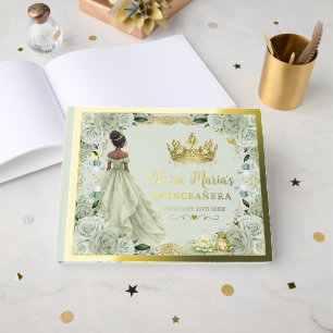 Vert sauge floral Princesse et Grenouille Quincean