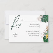 Vert sauge Moderne Minimaliste Botanique RSVP (Devant)