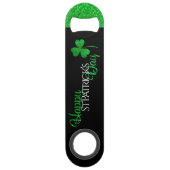 Vert scintillant Trèfle Chanceux Saint-Patrick (Dos)
