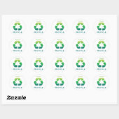 Vert S'Il Vous Plaît Recycler Stickers (Feuille)