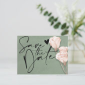 vert tendance Enregistrer la date Annonce Carte po (Debout devant)