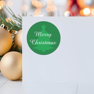 Vert traditionnel - Joyeux autocollant de Noël