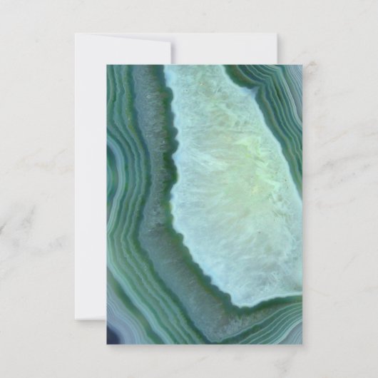 Vert turquoise - Argent Géode Agate RSVP (Dos)