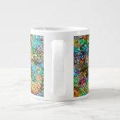 Vert Turquoise Bali Batik Imprimer Spécialité Mug (Dos)
