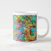 Vert Turquoise Bali Batik Imprimer Spécialité Mug (Droite)
