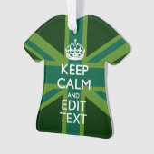 Vert Turquoise Gardez Le Calme Et Obtenez Votre Te (devant)