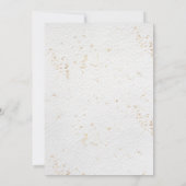 Vert végétal minimaliste faire-part de mariage (Dos)