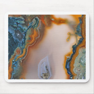 Vertaald Blauwgroen en roest Agate Muismat