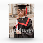 Vertaalde letters "Afstuderen" Fotoblokken (Voorkant)