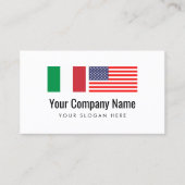 Vertaaldienst Italiaans vertaler Engels Visitekaartje (Voorkant)