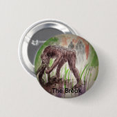 vertakking, de breuk ronde button 5,7 cm (Voorkant /achterkant)