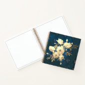 Vertakking van witte rozen 2 Notitieboek (Binnen)