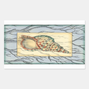 Vertakkingen en boomvertakkingen rechthoekige sticker