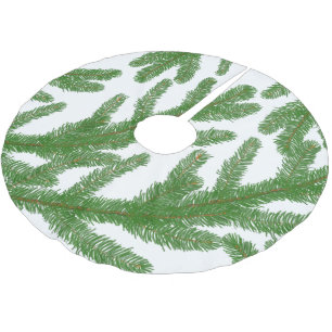 Vertakkingen met kerstgroene vezel kerstboom rok