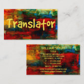 Vertaler in Paint Visitekaartje (Voorkant / Achterkant)