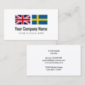 Vertaling Engels Zweeds vertaler Visitekaartje (Voorkant / Achterkant)