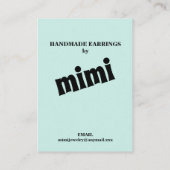 Verte Bible Verse oreille Carte de visite d'affich (Dos)