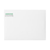 Verte Gras Casquette Envelopper le Étiquette (Devant)