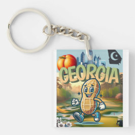 Vertegenwoordigen van uw staat sleutelhanger