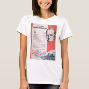 Vertegenwoordiging van Brits poster in oorlogstijd T-shirt