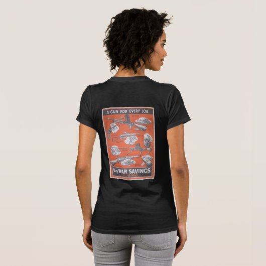 Vertegenwoordiging van Brits poster in oorlogstijd T-shirt (Achterkant volledig)