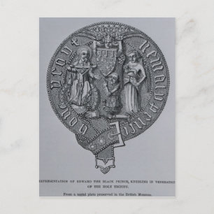 Vertegenwoordiging van Edward de Zwarte Prins Briefkaart