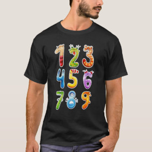 Vertegenwoordigingsnummers Wiskunde terug naar sch T-shirt