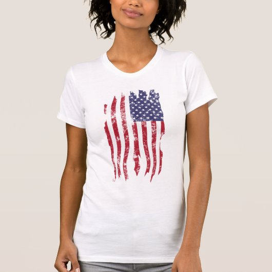  vertekend Amerikaans T-shirt (Voorkant)