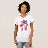  vertekend Amerikaans T-shirt (Voorkant volledig)