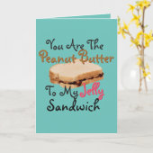 Vertel de Liefde van I u De Sandwich van de Gelei Kaart (Gele Bloem)