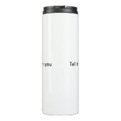 Vertel de waarheid Thermische Tumbler Thermosbeker (Achterkant)