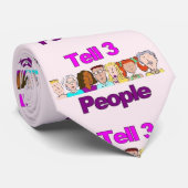 Vertel drie mensen Stropdas - lachen, glimlachen,  (Opgerold)