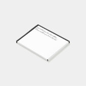 Vertel God je problemen niet Inspirerend Citaat Post-it® Notes (Schuin)