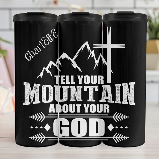 Vertel het je berg thermosbeker