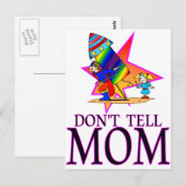 Vertel het niet aan MOM vuurwerk Briefkaart (Voorkant / Achterkant)